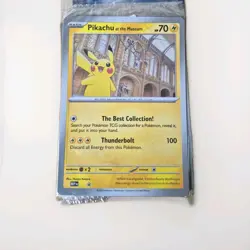 Pokemon TCG PIKACHU AT THE MUSEUM National History Museum Jumbo Promo Card - Image 1