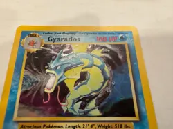 Pokemon TCG Gyarados Holo Rare Card Base Set 6/102 1st Edition 1999 - Image 4