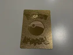 Pikachu Mega Ampharos Tag Cosplay Gold Foil Pokemon Fan Art Card HP610 - Image 2