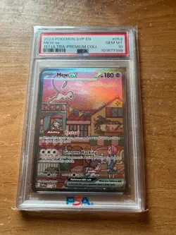 Mew EX 053 151 Ultra-Premium Collection 2023 Pokemon SVP EN PSA 10 GEM MT - Image 1