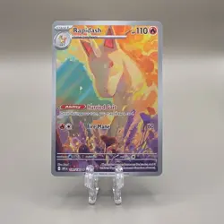 Pokemon TCG Rapidash Holo 189/182 Sv10 Destined Rivals Illustration Rare 110HP - Image 1