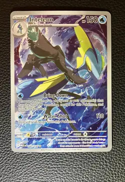 Inteleon Illustration Rare Pokemon Mega Evolution 142/132 NM - Image 1
