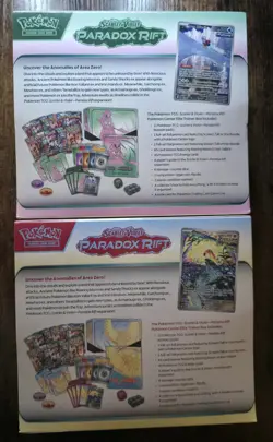 Pokemon Paradox Rift Pokemon Center ETBs Roaring Moon & Iron Valiant - SET of 2 820650874161 - Image 2