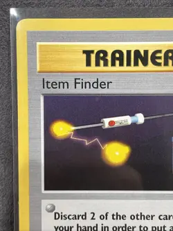 Item Finder 74/102 Base Set Trainer Pokemon TCG WOTC Vintage Shadowless - Image 2