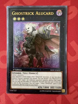 Yugioh - Ghostrick Alucard SHSP-EN052 1st Super Rare NM - Image 1