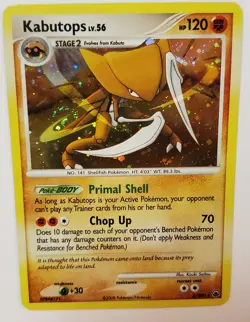 Kabutops 6/100 SWIRL Majestic Dawn Holo Pokemon Card 2008 - Image 1