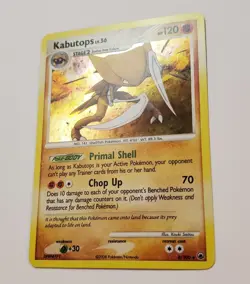 Kabutops 6/100 SWIRL Majestic Dawn Holo Pokemon Card 2008 - Image 3