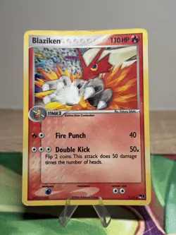 Blaziken 1/17 Holo Rare Ex Era POP Series 1 2004 Pokemon TCG Card - Image 1