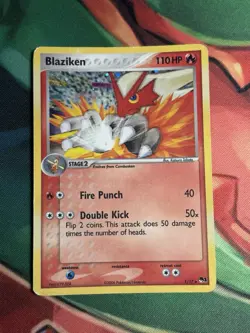 Blaziken 1/17 Holo Rare Ex Era POP Series 1 2004 Pokemon TCG Card - Image 2