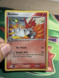 Blaziken 1/17 Holo Rare Ex Era POP Series 1 2004 Pokemon TCG Card - Image 3