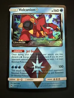 Volcanion Prism Star 31/131 Forbidden Light Holo Rare NM/M Pokemon Card - Image 1