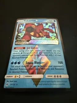 Volcanion Prism Star 31/131 Forbidden Light Holo Rare NM/M Pokemon Card - Image 4