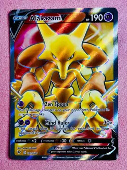 Alakazam V 172/185 Vivid Voltage | 2020 Pokemon TCG Card Full Art Ultra Rare NM - Image 1
