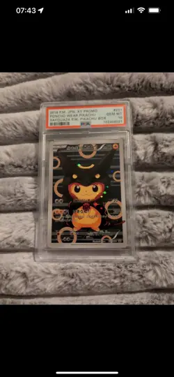 Poncho wear Pikachu Fan Art Made Card - Image 1