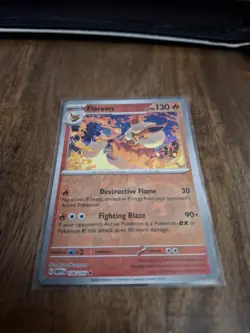 Pokemon Card Flareon Scarlet & Violet 151 Reverse Holo Rare 136/165 Near Mint - Image 1