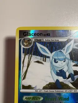 Pokemon TCG Glaceon LV.42 Rising Rivals Reverse Holo Card 41/111 LP - Image 2