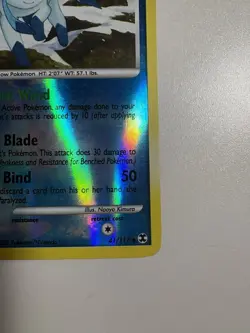 Pokemon TCG Glaceon LV.42 Rising Rivals Reverse Holo Card 41/111 LP - Image 4