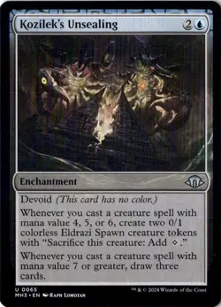 Kozilek's Unsealing Modern Horizons 3 65 NM MTG - Image 1