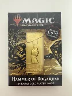 Hammer of Bogardan 24 Karat Gold Plated Ingot Magic Gathering MTG Limited 1993 - Image 1