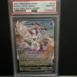 2021 Pokemon SWSH Evolving Skies Sylveon VMAX #212 PSA 10 - Image 2