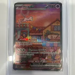 Mew EX 53 Black Star Promo PSA 9 Scarlet & Violet 151 UPC Pokemon Card - Image 2