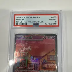Mew EX 53 Black Star Promo PSA 9 Scarlet & Violet 151 UPC Pokemon Card - Image 3