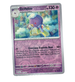 Pokemon TCG Stellar Crown Drifblim # 061/142 Reverse Holo Foil Card NM - Image 1