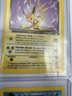 Team Rocket Pokemon TCG Collection Eevee Dark Flareon Jolteon Vaporeon TCG WOTC - Image 5