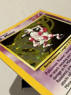Mr. Mime 6/64 Jungle Set Holo Rare Vintage Pokemon MP - Image 3