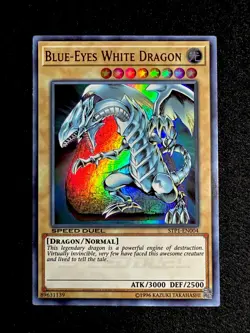 🔥YUGIOH • BLUE EYES WHITE DRAGON • ULTRA RARE • STP1-EN004 • SPEED DUEL • NM🔥 - Image 1