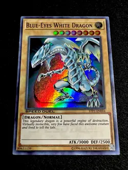 🔥YUGIOH • BLUE EYES WHITE DRAGON • ULTRA RARE • STP1-EN004 • SPEED DUEL • NM🔥 - Image 2