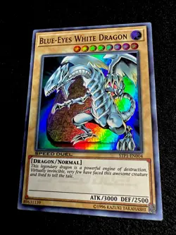 🔥YUGIOH • BLUE EYES WHITE DRAGON • ULTRA RARE • STP1-EN004 • SPEED DUEL • NM🔥 - Image 3