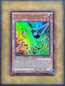 Yugioh PSY-Framegear Gamma HSRD-EN031 Ultra Rare 1st Ed LP - Image 1