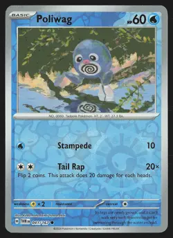 SV06: Twilight Masquerade Poliwag #041/167 Reverse Holo Pokemon Card - Image 1