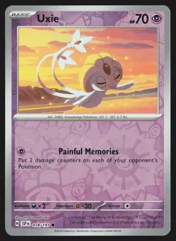 SV08: Surging Sparks Uxie #078/191 Reverse Holo Pokemon Card - Image 1