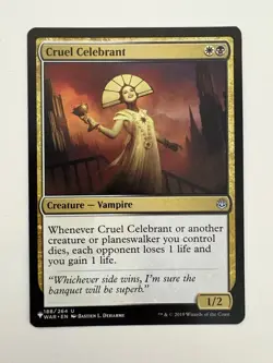 Cruel Celebrant MTG Magic the Gathering Card NM Near Mint WAR - Image 1