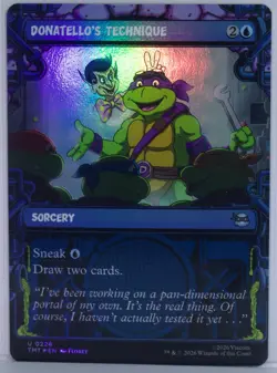 Donatello's Technique [New, Near Mint] Showcase *Foil* {TMNT MTG} - Image 1
