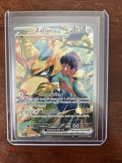 Pokemon TCG Journey Together Hop's Zacian ex Special Illustration Rare 186/159 - Image 1