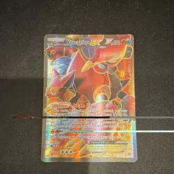 Pokemon Volcanion EX Full Art Ultra Rare Steam Siege Holo 107/114 180 HP - Image 1
