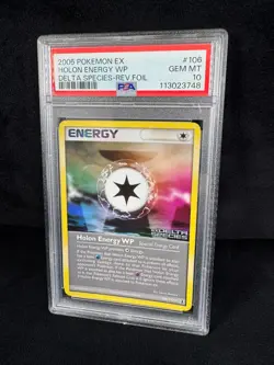 POP 9! Pokemon Holon Energy WP 2005 EX Delta Species #106 Reverse Foil PSA 10 - Image 3