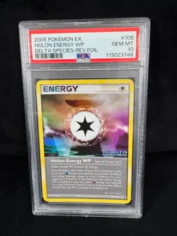 POP 9! Pokemon Holon Energy WP 2005 EX Delta Species #106 Reverse Foil PSA 10 - Image 5