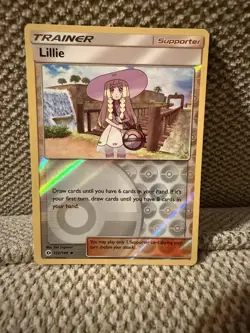 Pokemon - Lillie 122/149 - Sun & Moon Base Set - Reverse Holo - Near Mint - Image 1