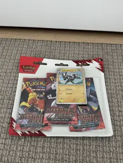 Pokemon Scarlet & Violet Destined Rivals 3 Pack Blister Zebstrika- SEALED - Image 1