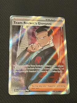 Pokemon TCG Destined Rivals 225/182 Team Rocket’s Giovanni Ultra Rare - NM - Image 1