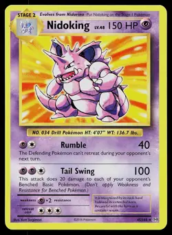 Pokemon Deck Exclusives 45/108 Nidoking Pokemon Card Non-Holo - Image 1