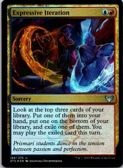 Expressive Iteration U Foil Strixhaven: School of Mages 186 LP - Image 1