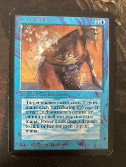 *** ALPHA Power Leak *** EX-NM+ Clean! - DUTY FREE - Magic MtG - Image 1