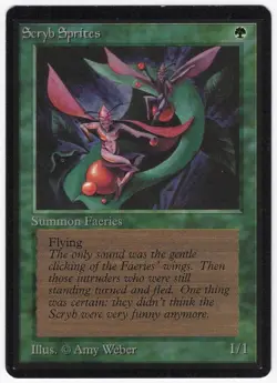 Scryb Sprites 1993 Limited Edition - Beta Green Common Creature MTG SP - NM AZB - Image 1