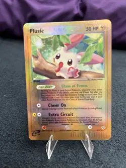 2003 Pokemon Plusle 8/97 Reverse Holo EX Dragon Rare e-Reader LP - Image 3