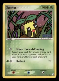Lightly Played Sunkern 76/115 Reverse Holo Unseen Forces Common - Image 1